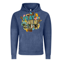 Vintage Denim pray wait trust crosses christian Vintage Hoodie - NancyCooperArtShop