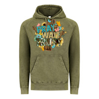 Vintage Olive pray wait trust crosses christian Vintage Hoodie - NancyCooperArtShop