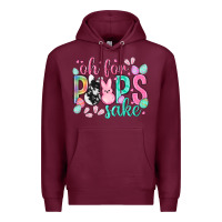 Burgundy Oh for peeps sake cowhide Easter Day Premium Hoodie - HowdyJamesFarm