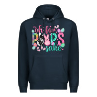 Navy Oh for peeps sake cowhide Easter Day Premium Hoodie - HowdyJamesFarm
