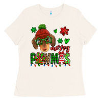 Bone merry pawmas christmas dachshund Ladies Tee - Jasminsmagicworld