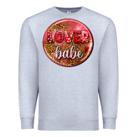 Heather Grey lover babe olivia Premium Sweatshirt - OliviaCreatesArt
