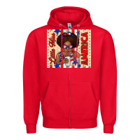 Red little miss america Zipper Hoodie - TumblerDesignByShophia