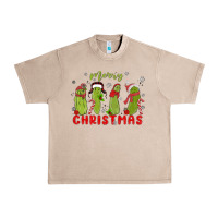 French Oak Pickle Merry Christmas Urban Heavy Tee - MaliasSmallBusiness