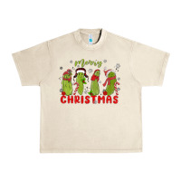 Sandshell Pickle Merry Christmas Urban Heavy Tee - MaliasSmallBusiness