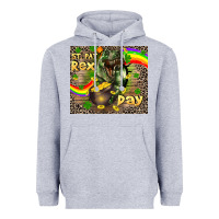 Heather Grey St. Pat Rex Day Heavyweight Hoodie - CowGirlArtShop