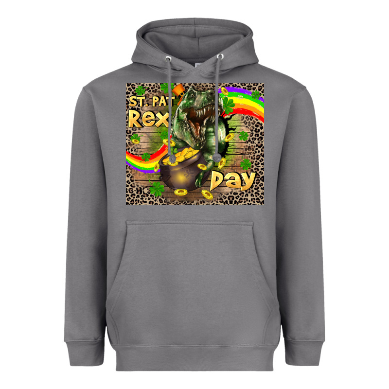 St. Pat Rex Day Heavyweight Hoodie by CowGirlArtShop | Teevron