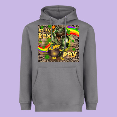 St. Pat Rex Day Heavyweight Hoodie Designed By Cowgirlartshop