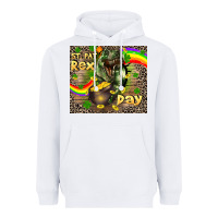 White St. Pat Rex Day Heavyweight Hoodie - CowGirlArtShop