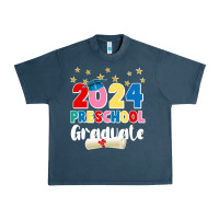 Midnight Navy 2024 preschool graduate Urban Heavy Tee - JahusDesignShop