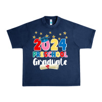 Navy 2024 preschool graduate Urban Heavy Tee - JahusDesignShop