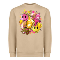 Mushroom retro softball Heavyweight Sweatshirt - Artiststas