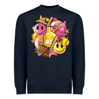Navy retro softball Heavyweight Sweatshirt - Artiststas