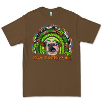 Cacao Western Happy St. Patrick's Day Cow Rainbow Premium Tee - Artiststas