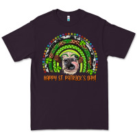 Plum Western Happy St. Patrick's Day Cow Rainbow Premium Tee - Artiststas