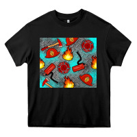 Black firefighter equipment Heavy Core Tee - Artiststas