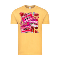 Vintage Mustard valentines day cassette Vintage Tee - NancyCooperArtShop