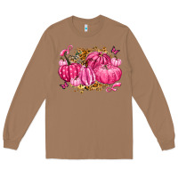 Toasted Coconut breast cancer awareness pink pumpkins Long Sleeve Tee - LillyAllenDesigns