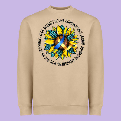 Down Syndrome Heavyweight Sweatshirt Designed By Artiststas