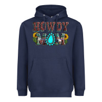 Navy Howdy mom mother's day Heavyweight Hoodie - HowdyJamesFarm