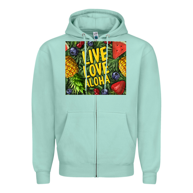 Live Love Aloha Zipper Hoodie by TumblerDesignByShophia | Teevron