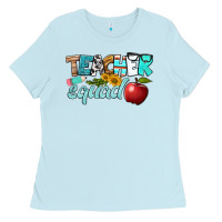 Baby Blue teacher squad Ladies Tee - BundleAndBundleShop