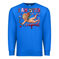 True Royal i am with cupid Premium Sweatshirt - OliviaCreatesArt