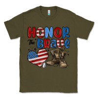 Army Green honor the brave Classic Tee - MaliasSmallBusiness