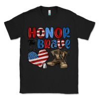Black honor the brave Classic Tee - MaliasSmallBusiness