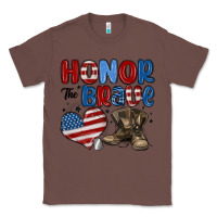Chestnut honor the brave Classic Tee - MaliasSmallBusiness
