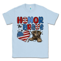 Dusty Blue honor the brave Classic Tee - MaliasSmallBusiness