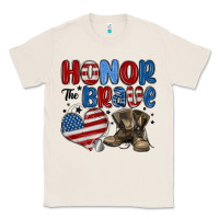 Natural honor the brave Classic Tee - MaliasSmallBusiness
