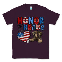 Plum honor the brave Classic Tee - MaliasSmallBusiness