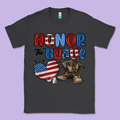 Honor The Brave Classic Tee Designed By Maliassmallbusiness