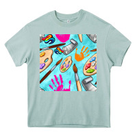 Arona find art class seamless pattern Heavy Core Tee - BundleAndBundleShop