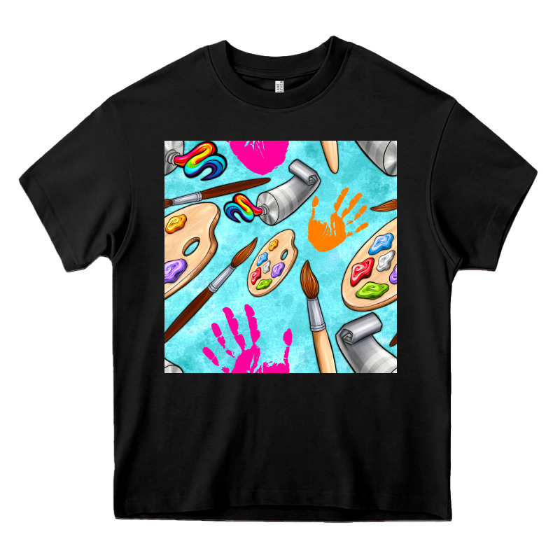 Find Art Class Seamless Pattern Heavy Core Tee by BundleAndBundleShop | Teevron