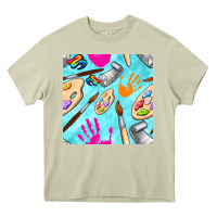 Mossy find art class seamless pattern Heavy Core Tee - BundleAndBundleShop
