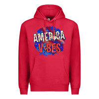 Cardinal America vibes with gnome Premium Hoodie - HowdyJamesFarm