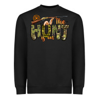 Black the hunt is on Heavyweight Sweatshirt - Artiststas