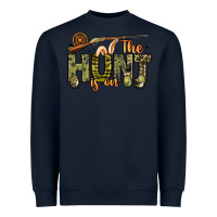 Navy the hunt is on Heavyweight Sweatshirt - Artiststas