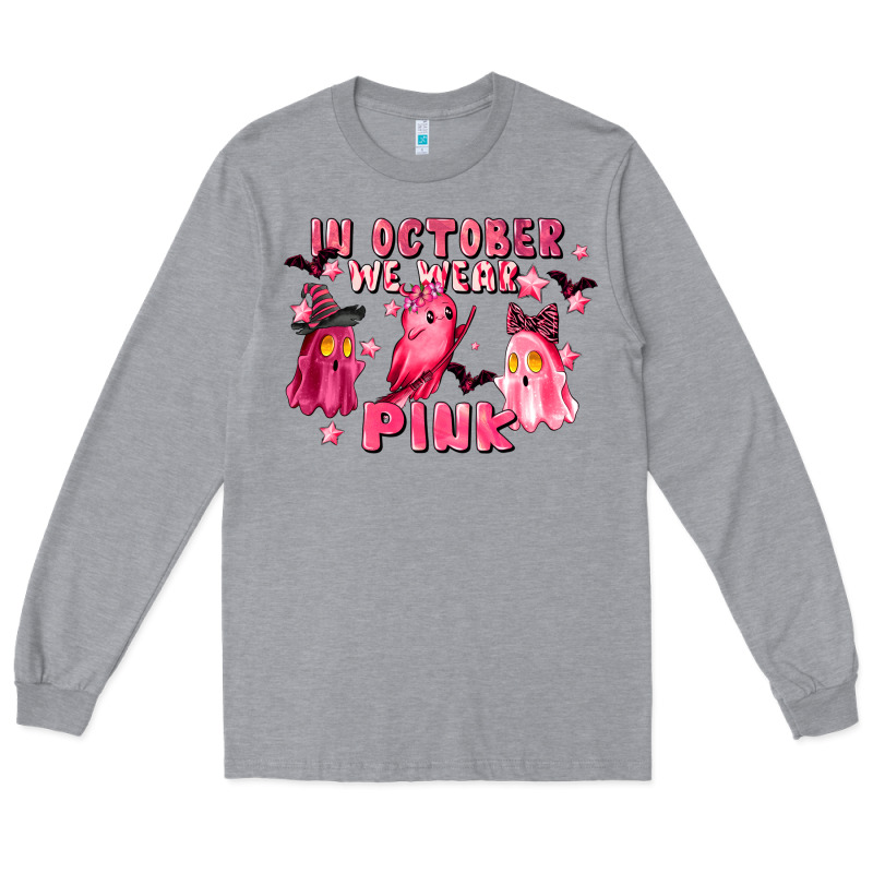 In October We Wear Pink Long Sleeve Tee by LillyAllenDesigns | Teevron