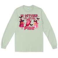 Matcha in october we wear pink Long Sleeve Tee - LillyAllenDesigns