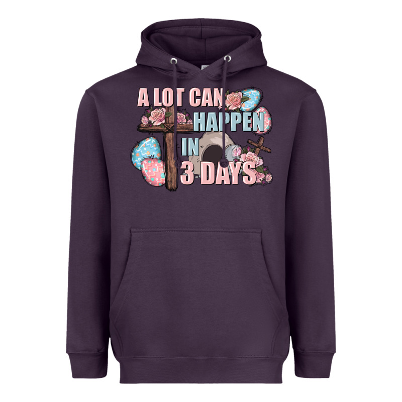 Easter Day A Lot Can Happen In 3 Days Heavyweight Hoodie by CowGirlArtShop | Teevron