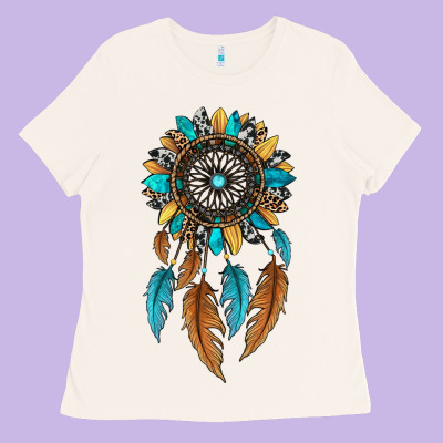 Dreamer Catcher Sunflower Ladies Tee Designed By Jahusdesignshop
