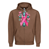 Chestnut Cancer Cross Cancer Awareness Zipper Hoodie - HowdyJamesFarm