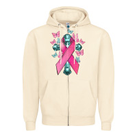 Sandshell Cancer Cross Cancer Awareness Zipper Hoodie - HowdyJamesFarm