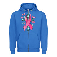 True Royal Cancer Cross Cancer Awareness Zipper Hoodie - HowdyJamesFarm