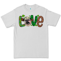Dove Grey Western St. Patrick's Day Love Cow Premium Tee - Artiststas