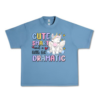 Pebble Blue cute smart and a little bit dramatic Urban Heavy Tee - MaliasSmallBusiness