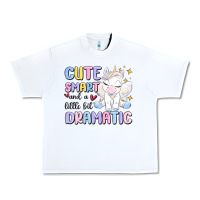 White cute smart and a little bit dramatic Urban Heavy Tee - MaliasSmallBusiness